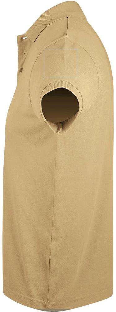 PRIME MEN - PRIME heren polo 200g — drukvlak linkerarm