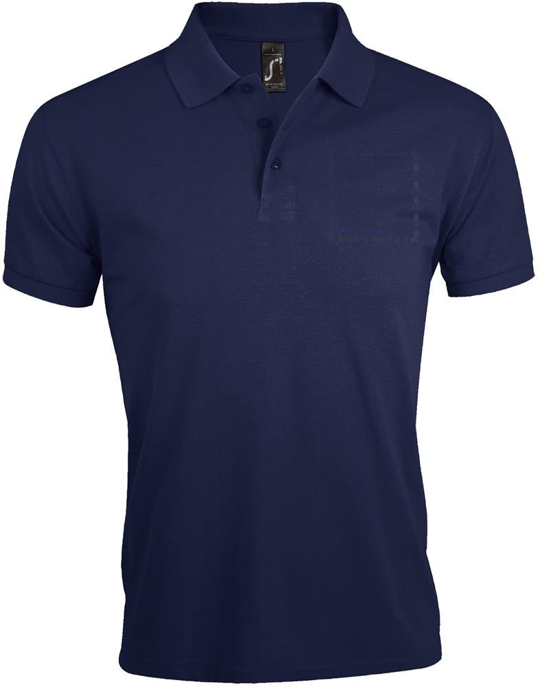 PRIME MEN - PRIME heren polo 200g — drukvlak borst