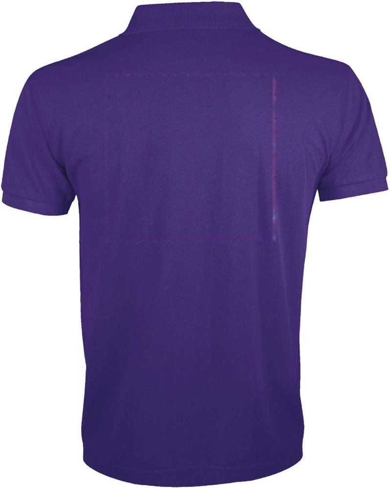 PRIME MEN - PRIME heren polo 200g — drukvlak achterzijde
