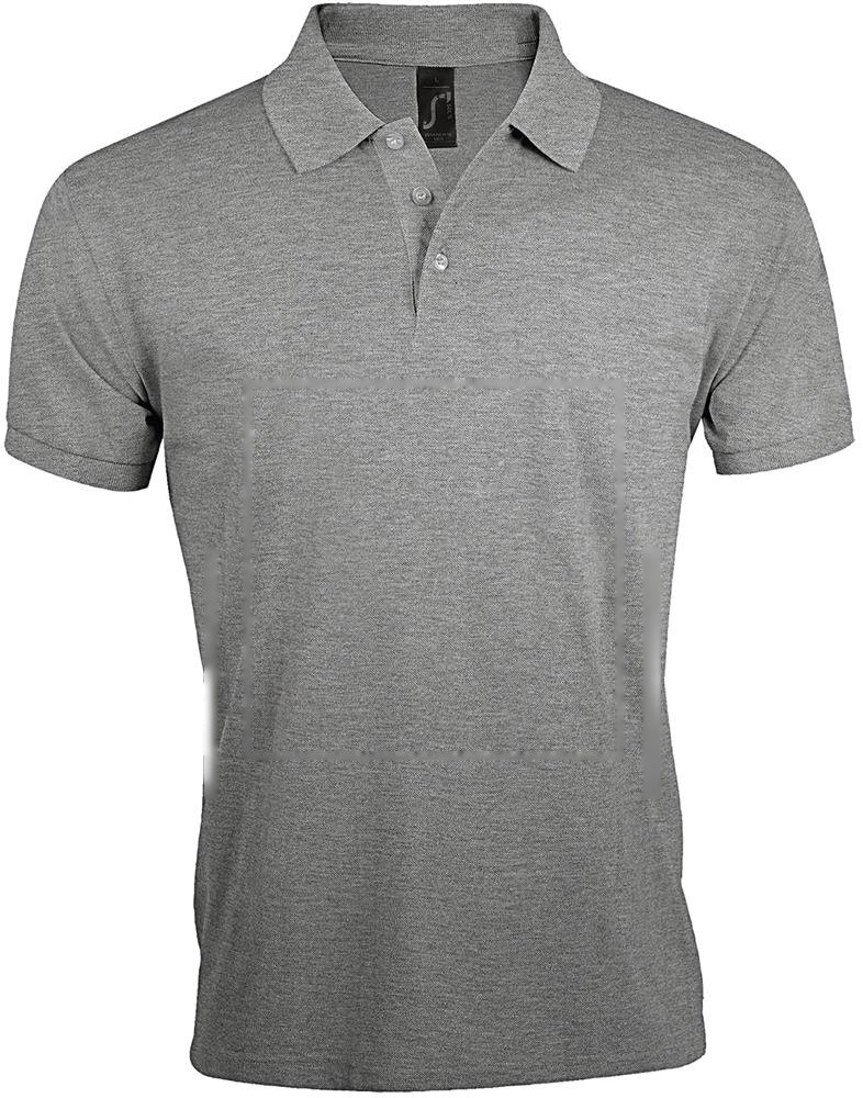 PRIME MEN - PRIME heren polo 200g — drukvlak voorzijde