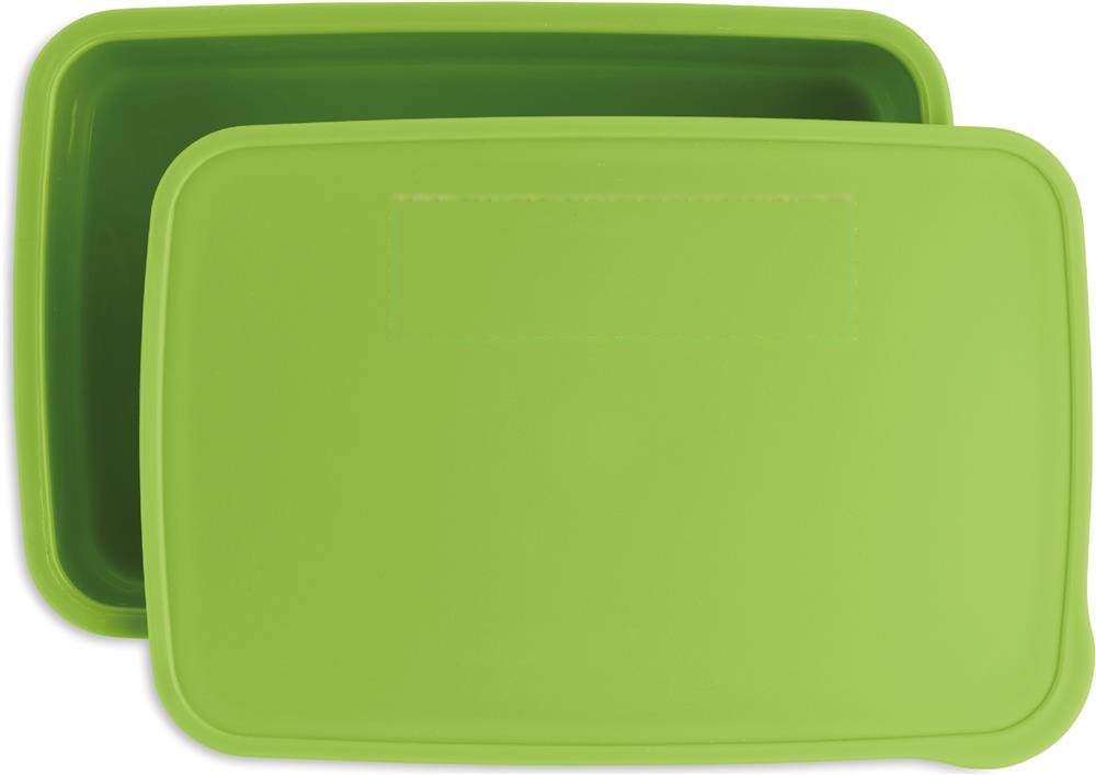 SUNDAY - Lunchbox met bestek — drukvlak deksel bovenzijde