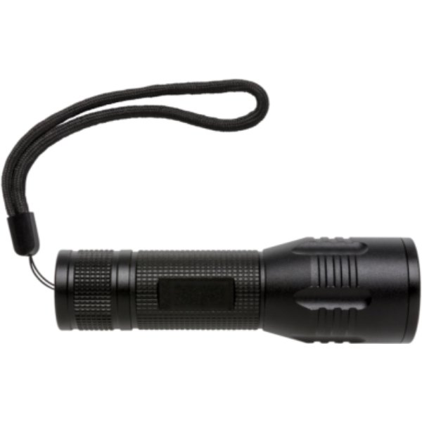 3W CREE zaklamp medium — drukvlak artikel achterzijde