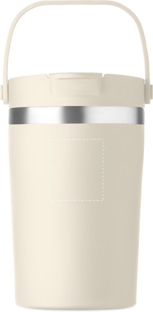 COZYCUP - Dubbelwandige beker 350ml — drukvlak voorzijde boven