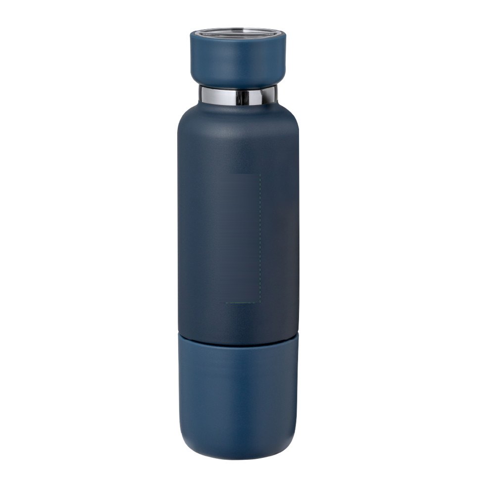 Thermoskan-Fles Flautrok — drukvlak voorzijde van de fles