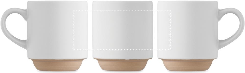 CERACK - Keramische stapelbare mok 170ml — drukvlak drukvlak 1