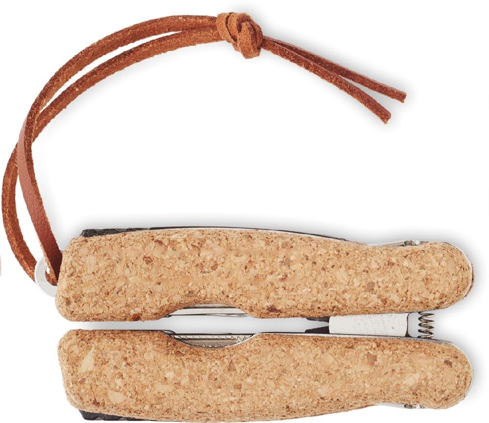 PLIERKORK - Multitool zakmes kurk groot — drukvlak achterzijde rechts