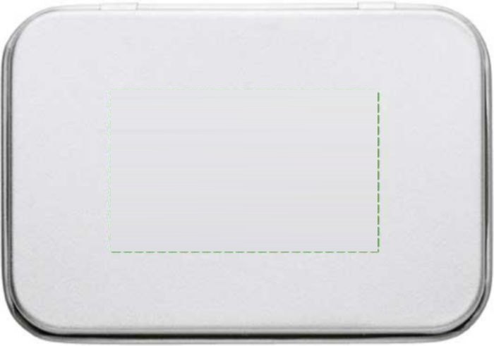 Zinklegering USB-stick Harlow — drukvlak op deksel