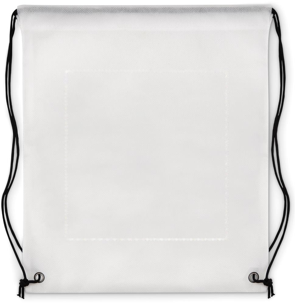 CARRYDRAW - Non-woven trekkoord rugzak — drukvlak achterzijde