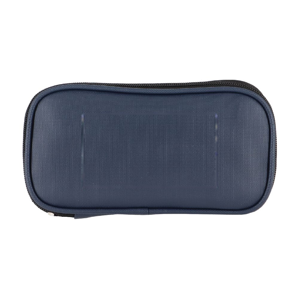 rPET PU-gecoate 210D Kyra organizer tas 20 x 11.5 x 2 cm — drukvlak midden op de achterkant