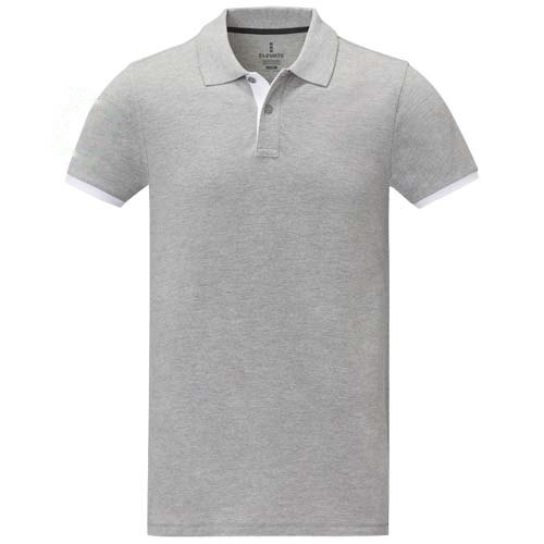 Morgan 200 g/m² duotone herenpolo met korte mouwen — drukvlak rechter bicep