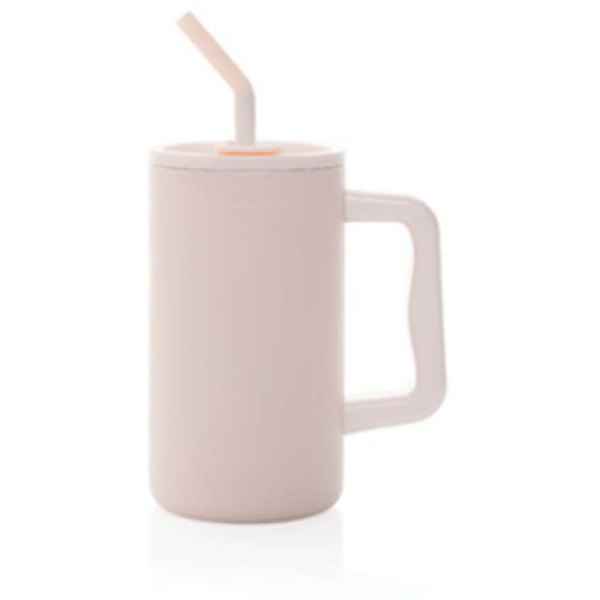 Cube RCS gerecycled RVS beker 800ml — drukvlak artikel voorzijde