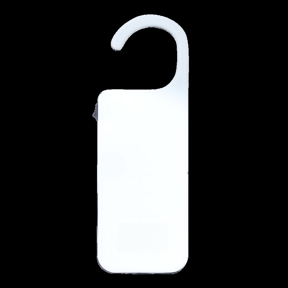 DO NOT DISTURB - LED deurhanger — drukvlak op de witte voorkant