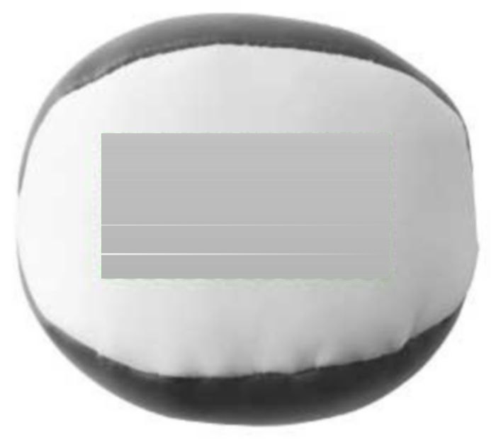 Jongleersets Amiya | 3 ballen | Katoenen hoes — drukvlak bovenzijde