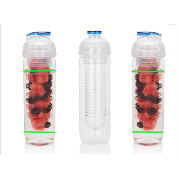 Waterfles met infuser — drukvlak artikel