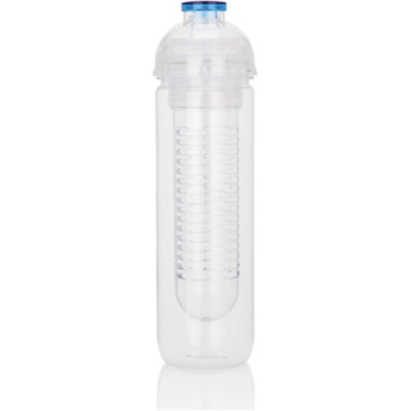 Waterfles met infuser — drukvlak artikel achterzijde beneden