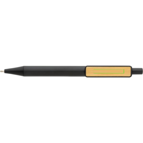 GRS RABS pen met bamboe clip — drukvlak clip