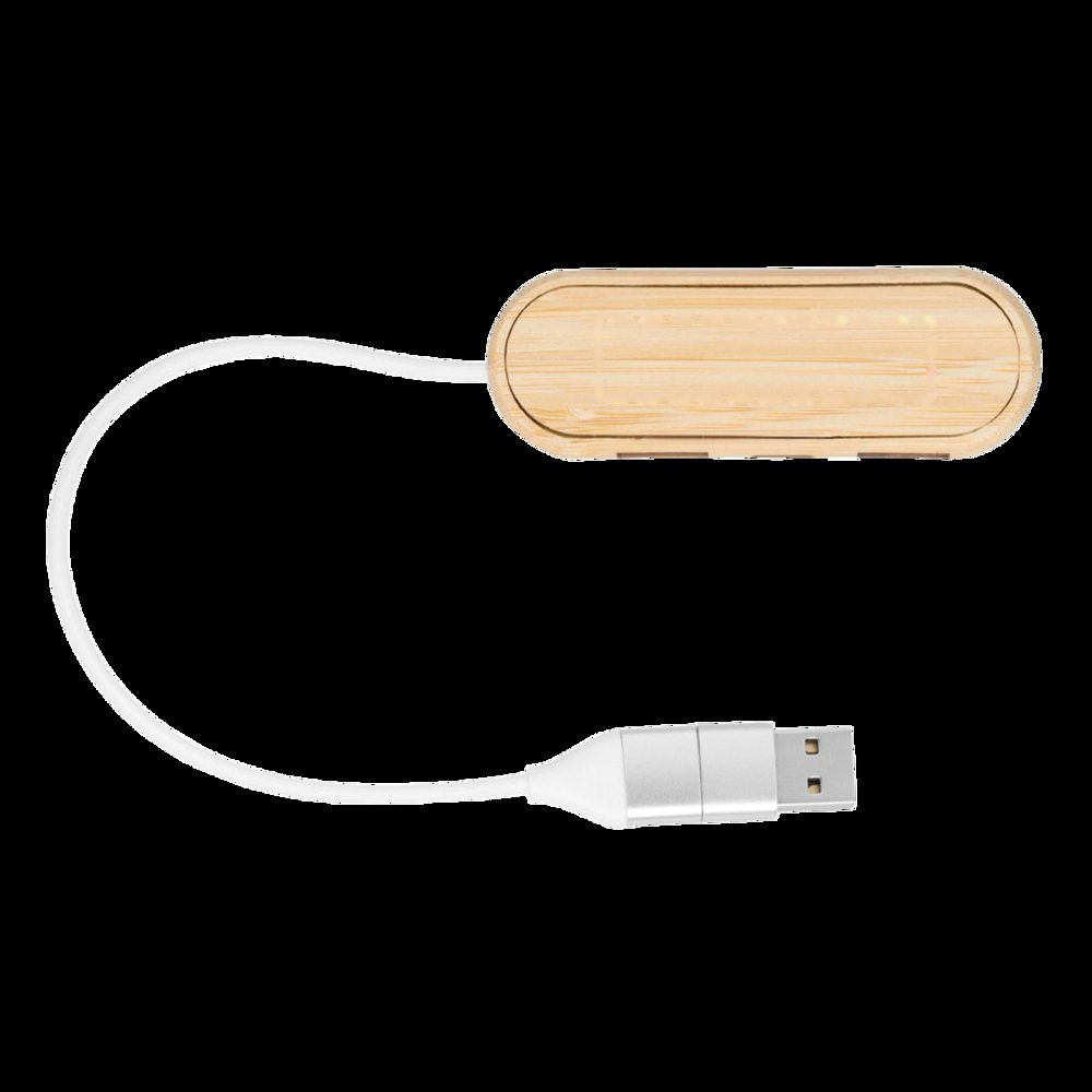MULTIPLIER - USB-hub — drukvlak gecentreerd op de voorkant
