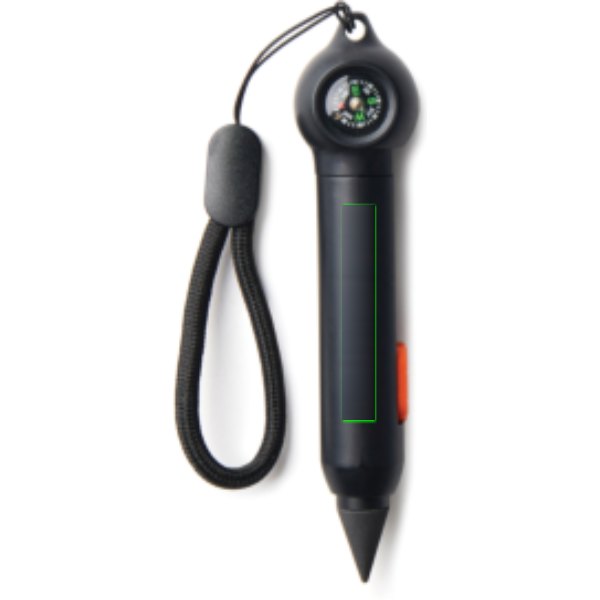 Nordic Drift Trail RCS Portable Infinity Pocket Pen & kompas — drukvlak artikel voorzijde
