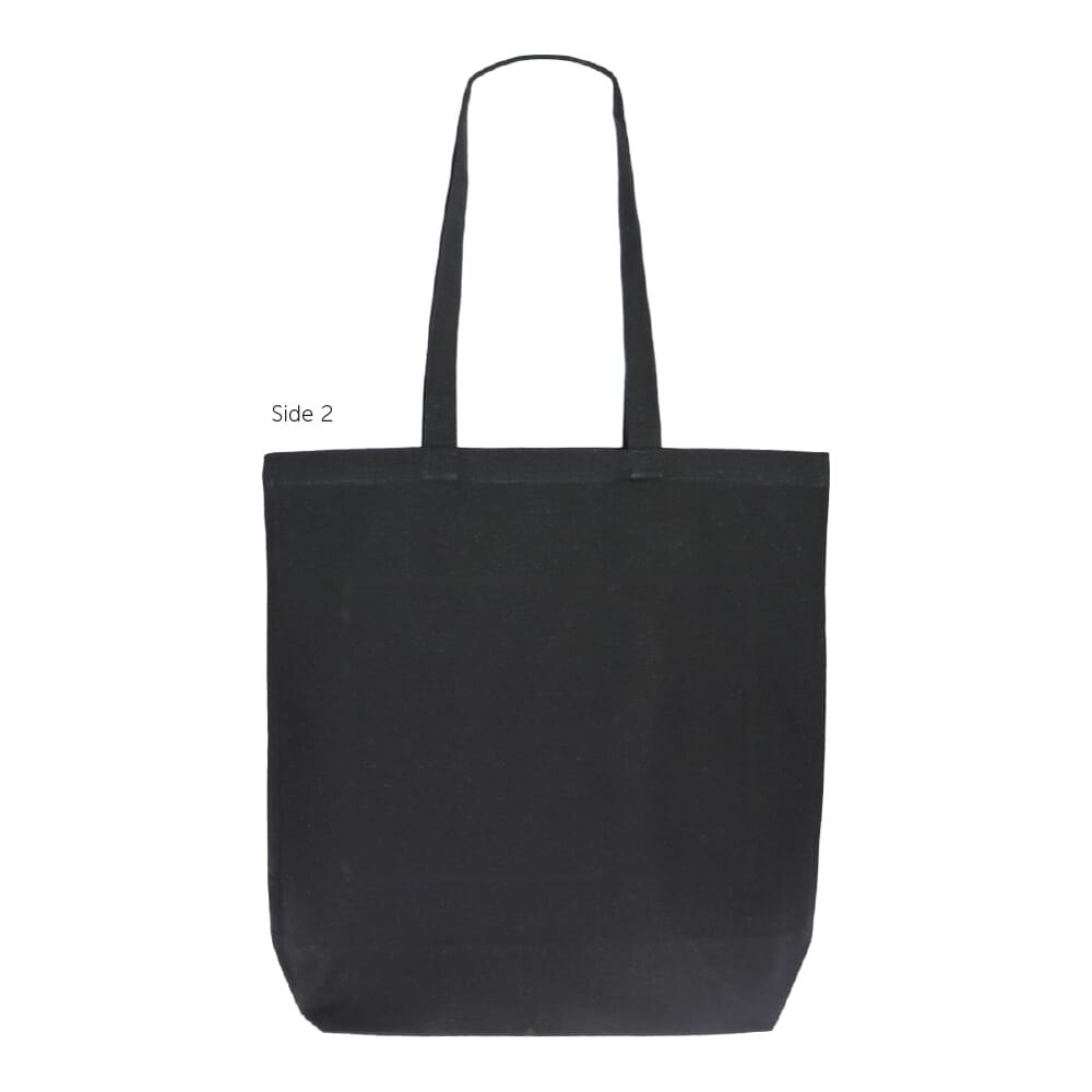 Schoudertas biologisch katoen kleur lang 270g/m² 42x12x43 cm