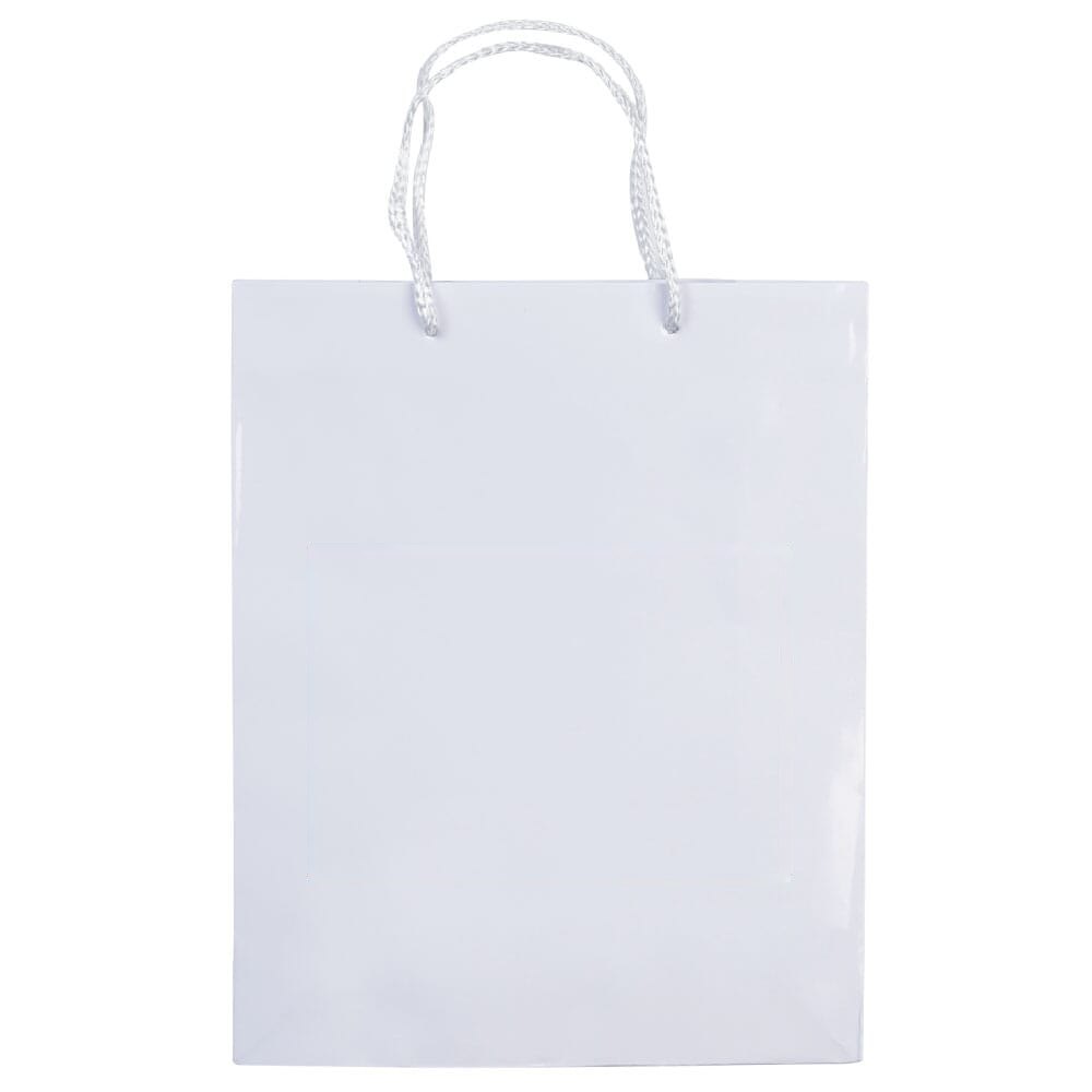 Draagtas papier middel 200g/m2 — drukvlak midden op de voorzijde