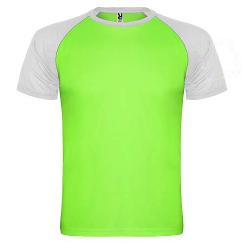 Indianapolis 140 g/m² unisex sportshirt met korte mouwen — drukvlak linker bicep