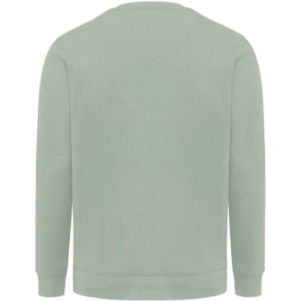 IQONIQ Etosha lichtgewicht gerecycled katoen sweater — drukvlak artikel achterzijde boven