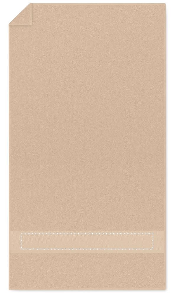 SERRY - Handdoek organisch 50x30cm — drukvlak strip