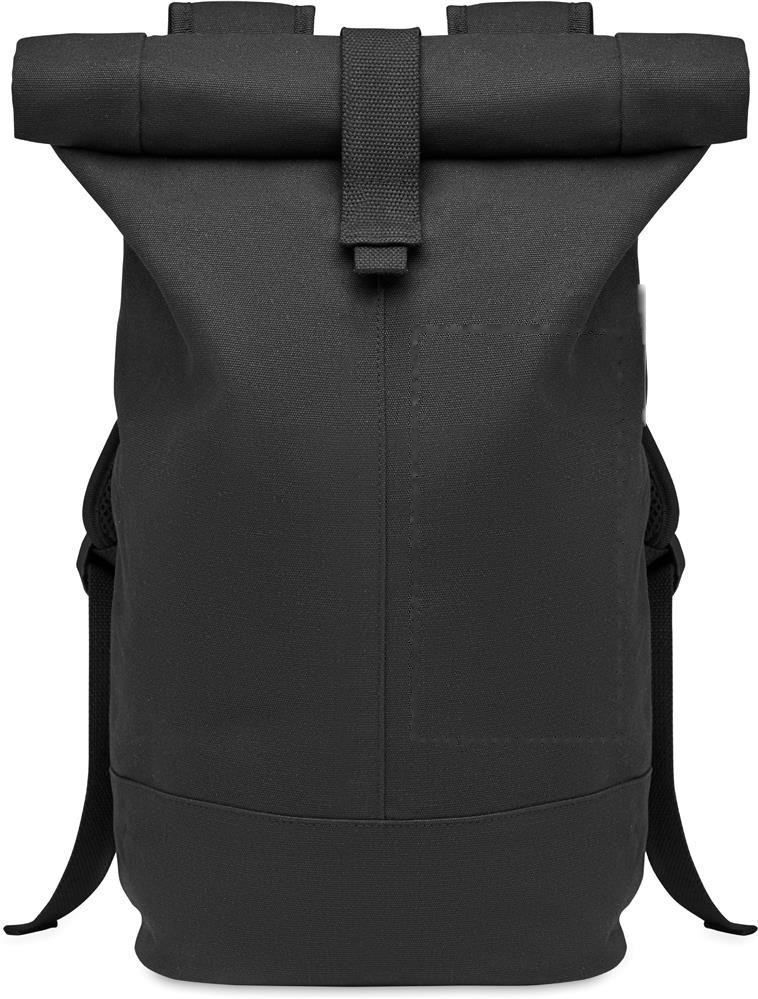 ZURICH ROLL - Rolltop gewassen canvas rugzak — drukvlak voorzijde rechts