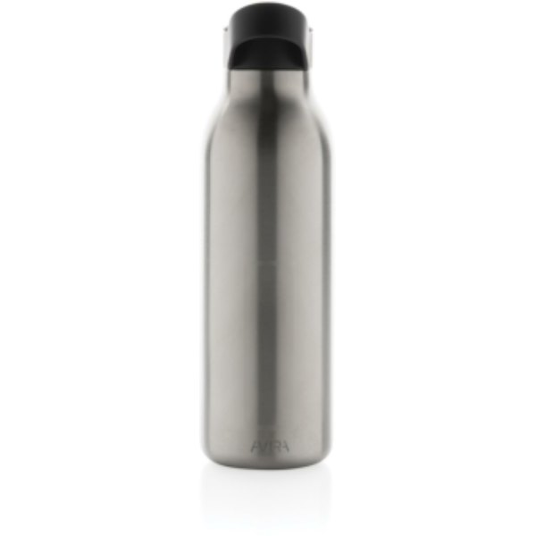 Avira Ara RCS recycled staal fliptop water fles 500ML — drukvlak artikel voorzijde onder