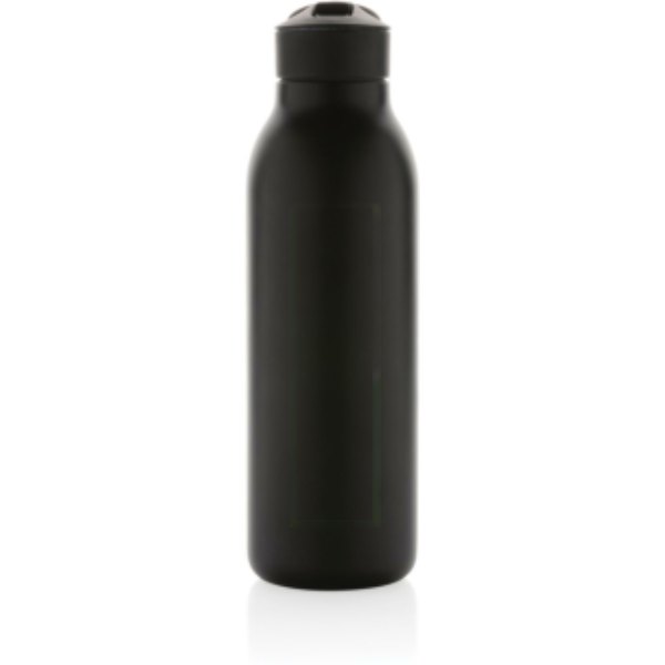 Avira Ara RCS recycled staal fliptop water fles 500ML — drukvlak artikel achterzijde midden