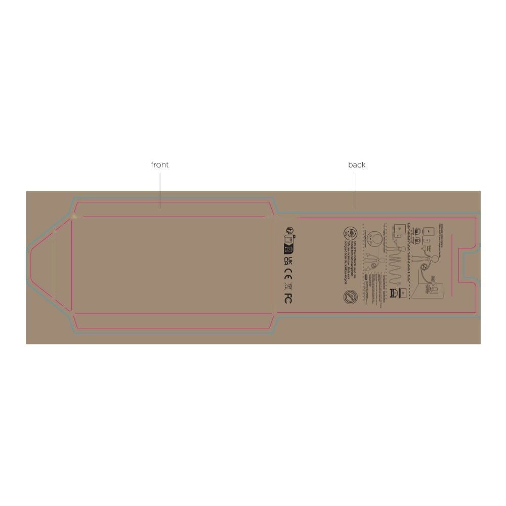Custommade envelop 100x210mm — drukvlak rondom