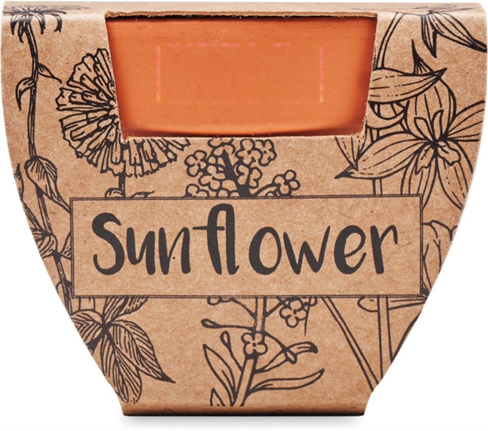 SUNFLOWER - Potje Zonnebloem — drukvlak pot zijde 1