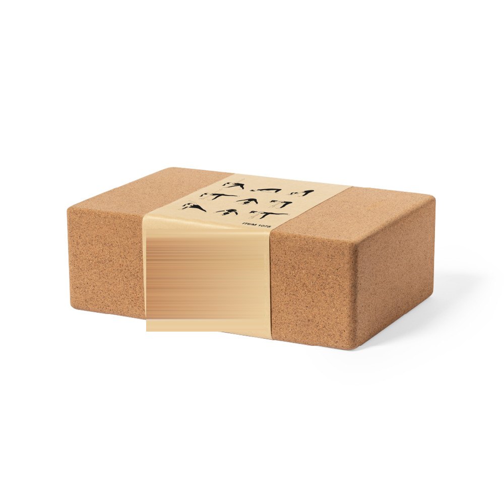 Yoga Blok Natara — drukvlak op de hoes onder de flap