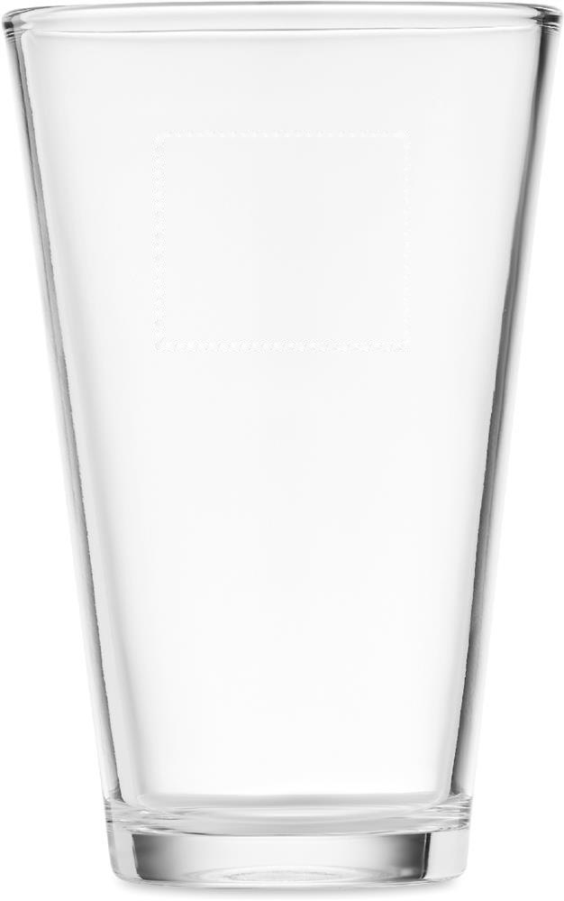 RONGO - Conisch glas, 300ml — drukvlak achterzijde boven