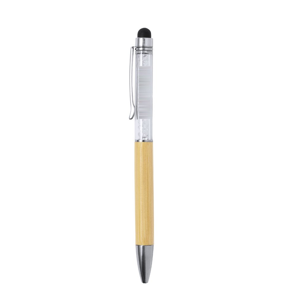 Touch-Screen Balpen Loev — drukvlak transparante deel, clip links