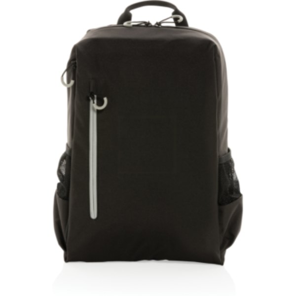 Impact AWARE™ Lima 15.6" RFID laptoprugzak — drukvlak artikel voorzijde