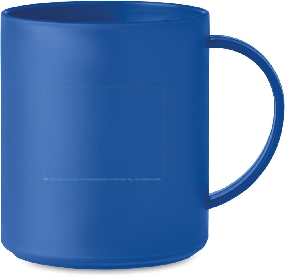 MONDAY - Herbruikbare mok 300 ml — drukvlak rechtshandig
