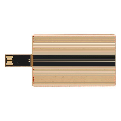Rechthoekige afbreekbare creditcard USB — drukvlak voorzijde