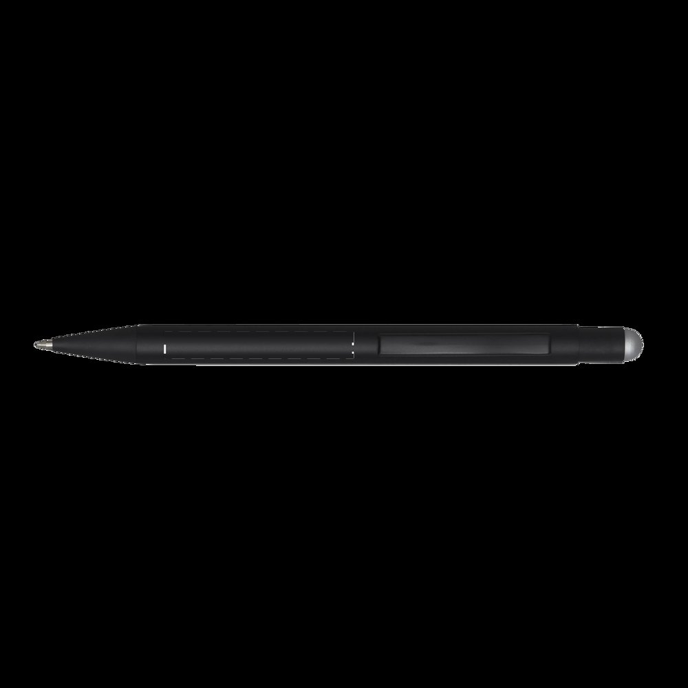BLACK BEAUTY - Aluminium balpen — drukvlak onder de clip