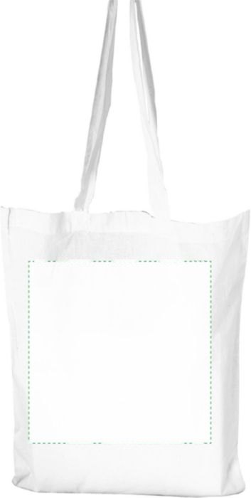 Boodschappentas Hilda | Katoen 110 g/m² | 10,5 l — drukvlak achterzijde