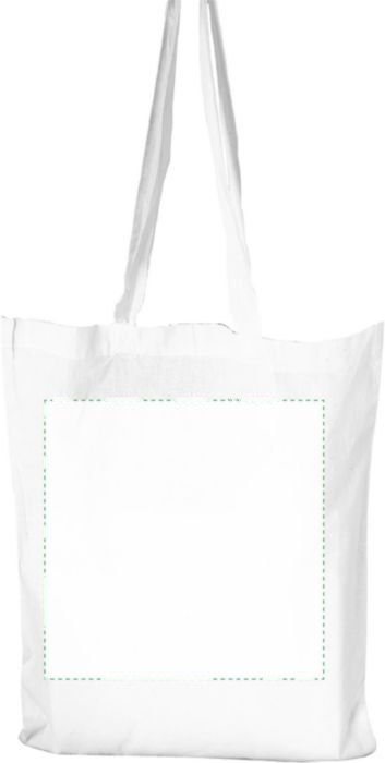 Boodschappentas Hilda | Katoen 110 g/m² | 10,5 l — drukvlak voorzijde