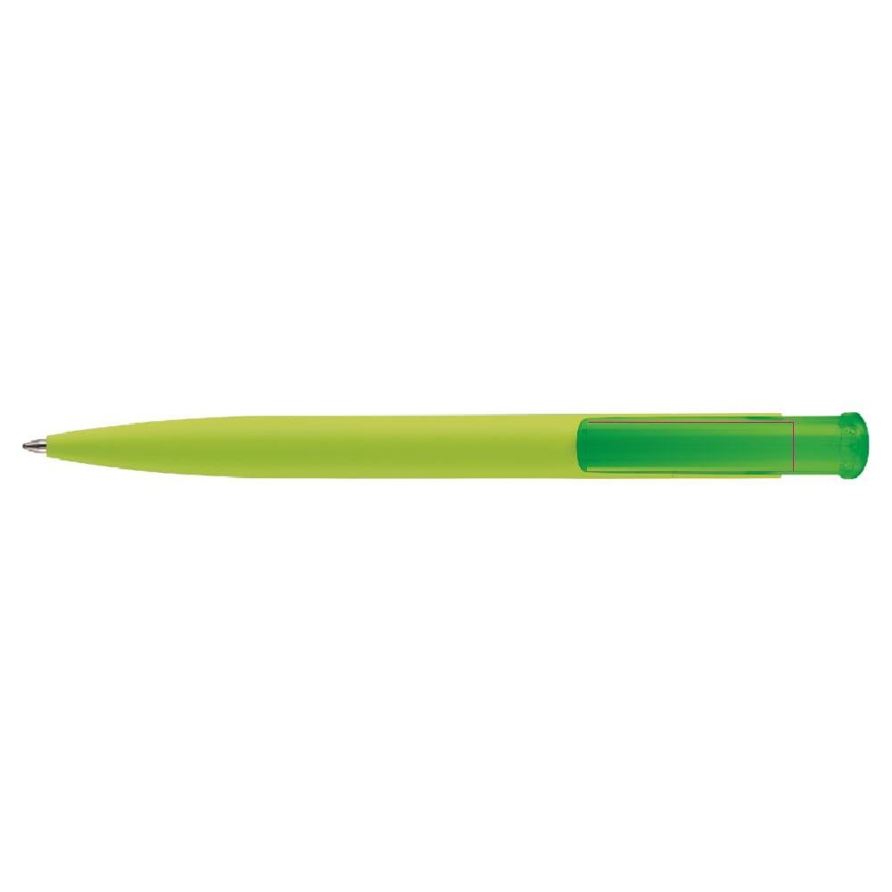 Balpen Avalon soft touch — drukvlak op de clip