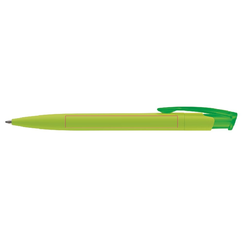 Balpen Avalon soft touch — drukvlak 90 graden van de clip