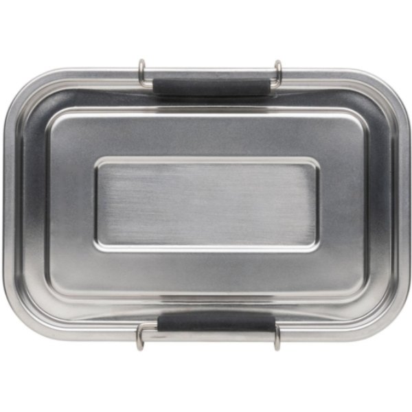 RCS gerecycled roestvrijstalen lekvrije lunchbox — drukvlak artikel bovenzijde links