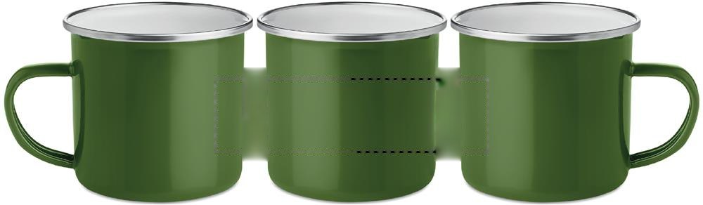 PLATEADO - Metalen mok emaille coating — drukvlak drukvlak 2