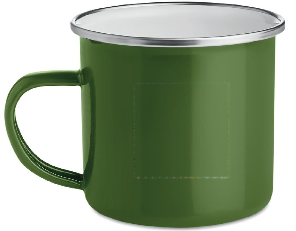 PLATEADO - Metalen mok emaille coating — drukvlak linkshandig