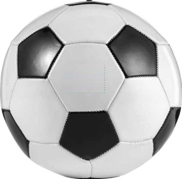 Voetbal Ariz | Kunststof | Maat 5 | Zwart-wit — drukvlak op het witte vlak
