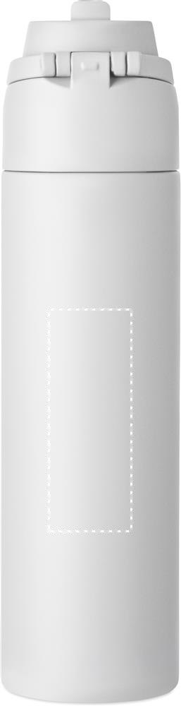 TOIEN ONE - Enkelwandige fles 650ml — drukvlak achterzijde