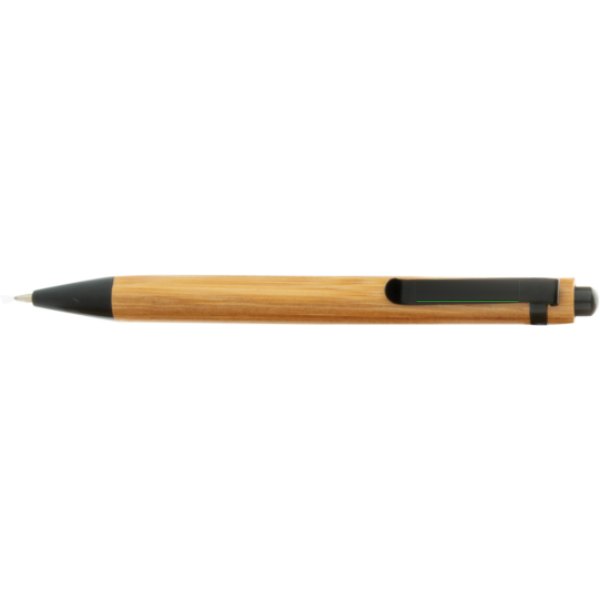 A5 Bamboe notitieboek & pen set — drukvlak clip