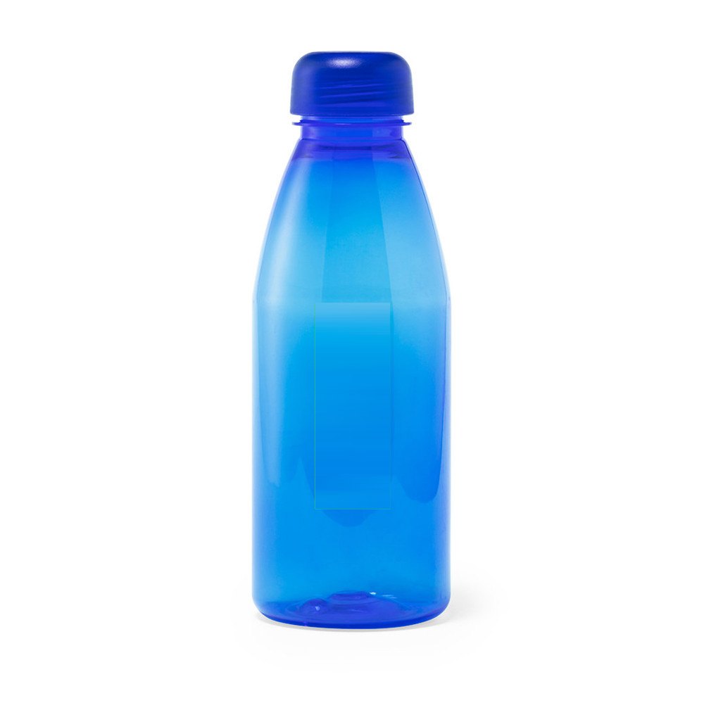 Fles Warlock — drukvlak midden op de fles